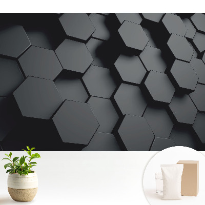 Hexagone 3D întunecate, cu design modern și elegant