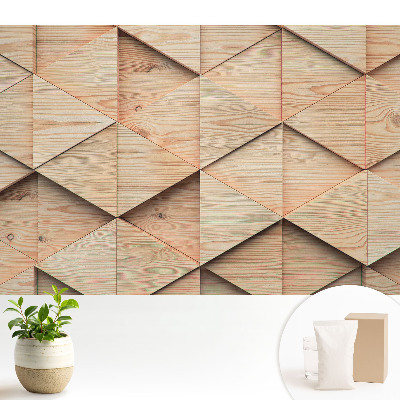 Panouri geometrice din lemn în stil modern