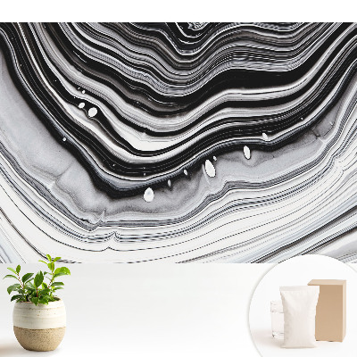 Valuri abstracte de alb-negru