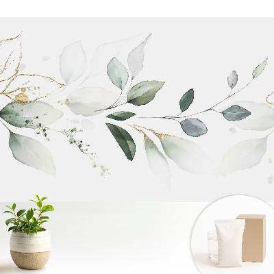 Compoziții delicate de frunze în acuarelă