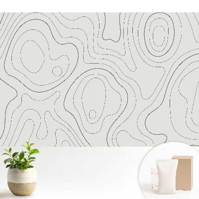 Contururi cu linii de valuri abstracte