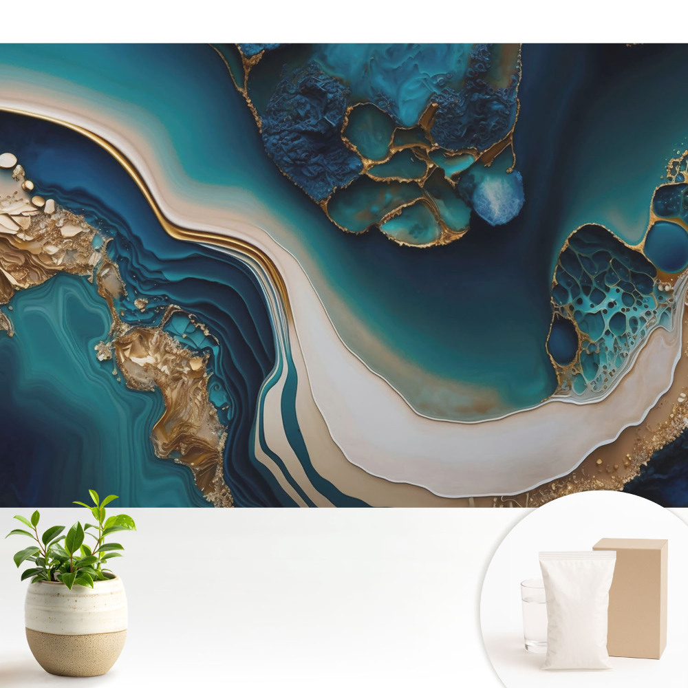 Valuri de culoare, eleganță abstractă, armonie