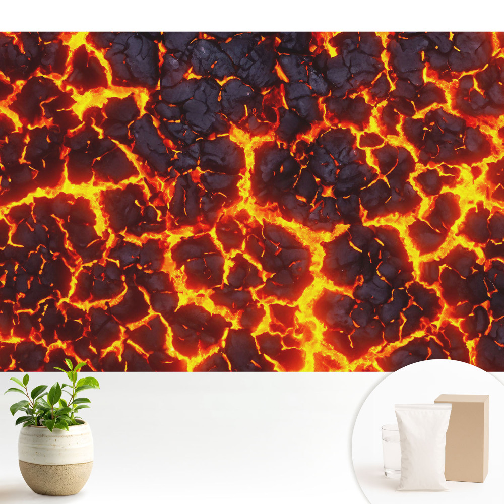 Model abstract energic de lavă