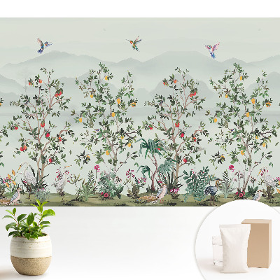 Un peisaj natural exotic plin de păsări