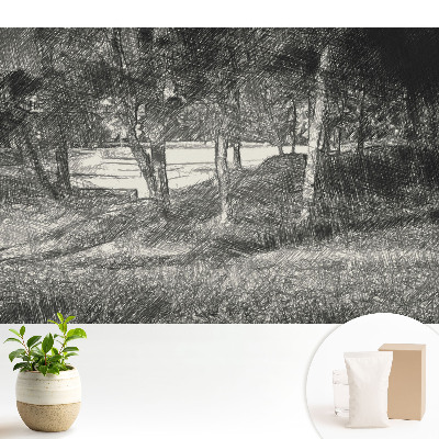 Peisaj copac râu pace armonie