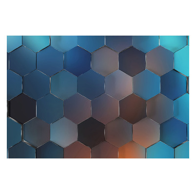 Hexagoane geometrice albastre