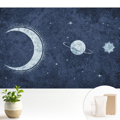 Noapte spațială luminată de lună