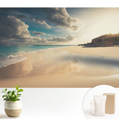 Plajă și ocean la apus