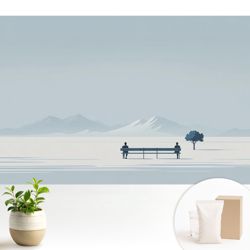 Pace pe o bancă sub un copac