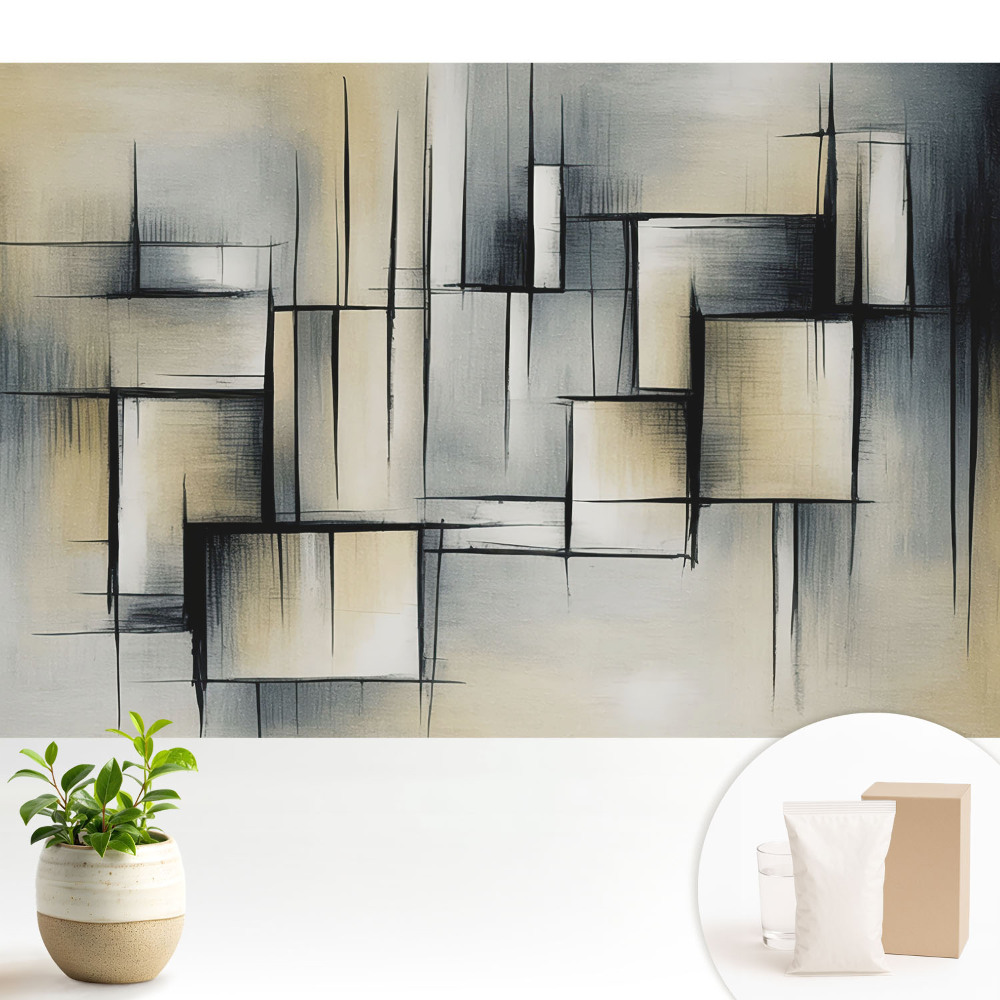 Geometrie modernă în nuanțe de gri