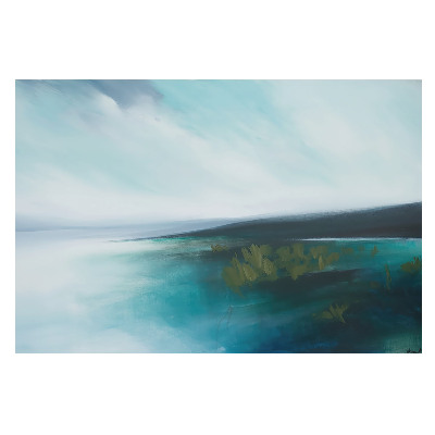 Peisaj abstract albastru