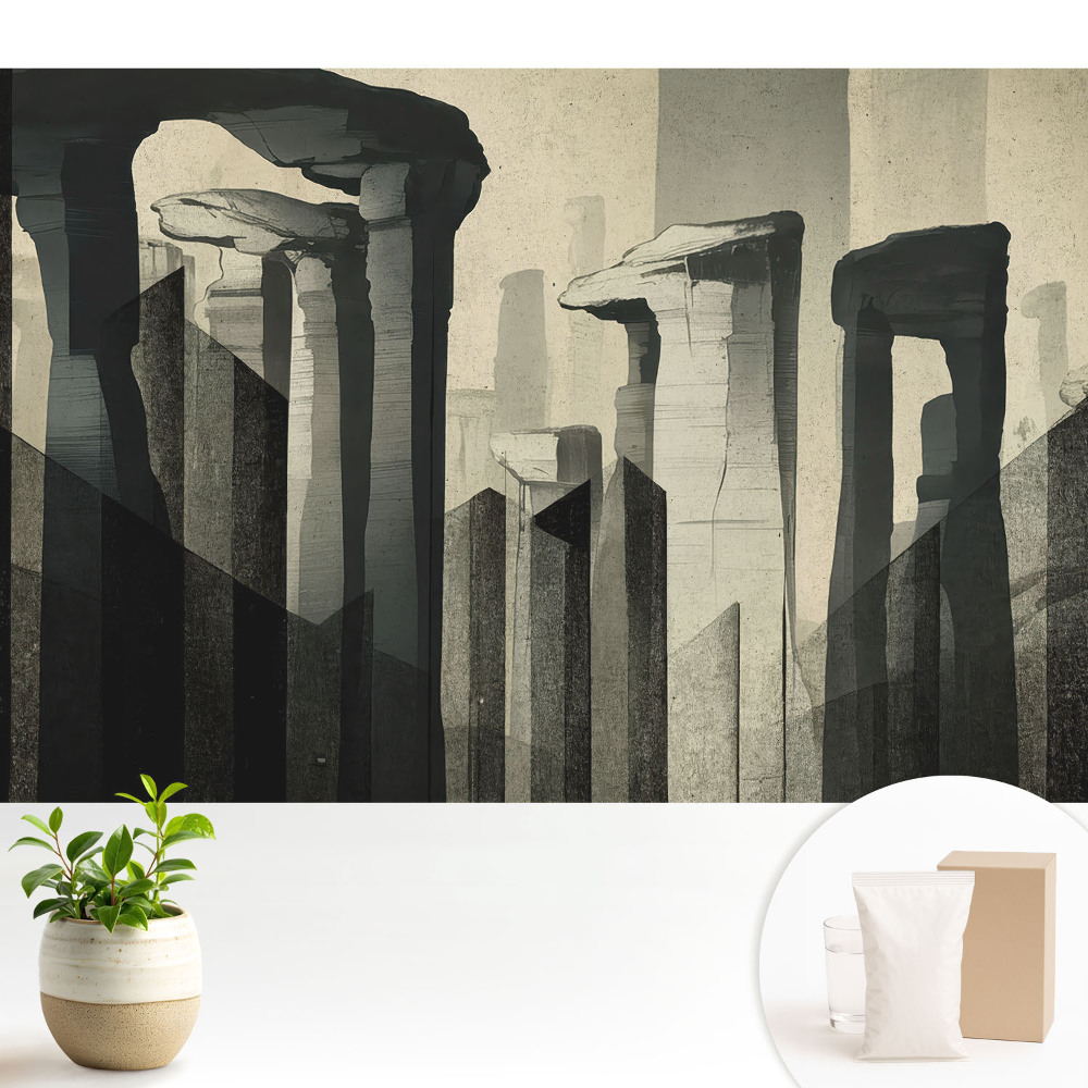 Coloane monumentale cu compoziții simetrice