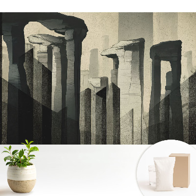 Coloane monumentale cu compoziții simetrice