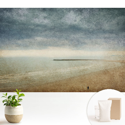 Coastă la apus, stil retro, atmosferic