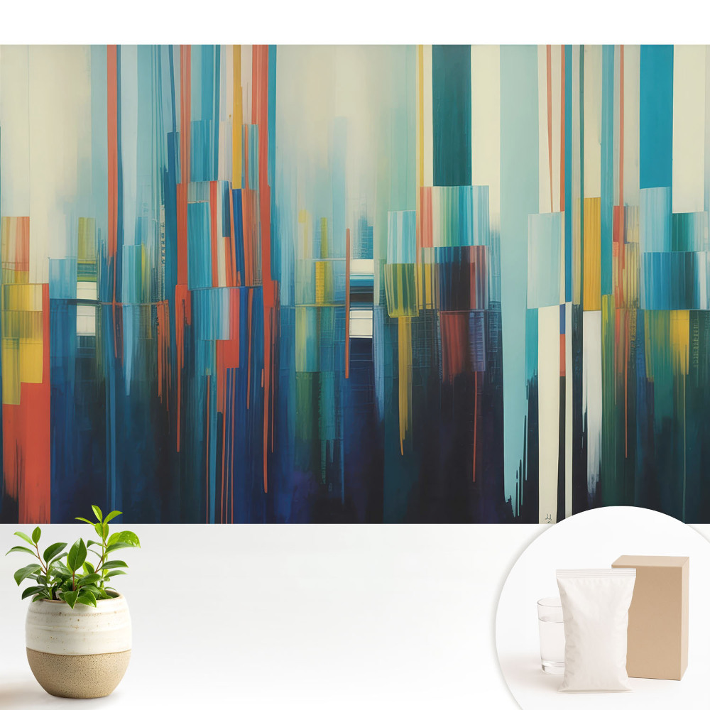 Dungi verticale colorate de abstracție