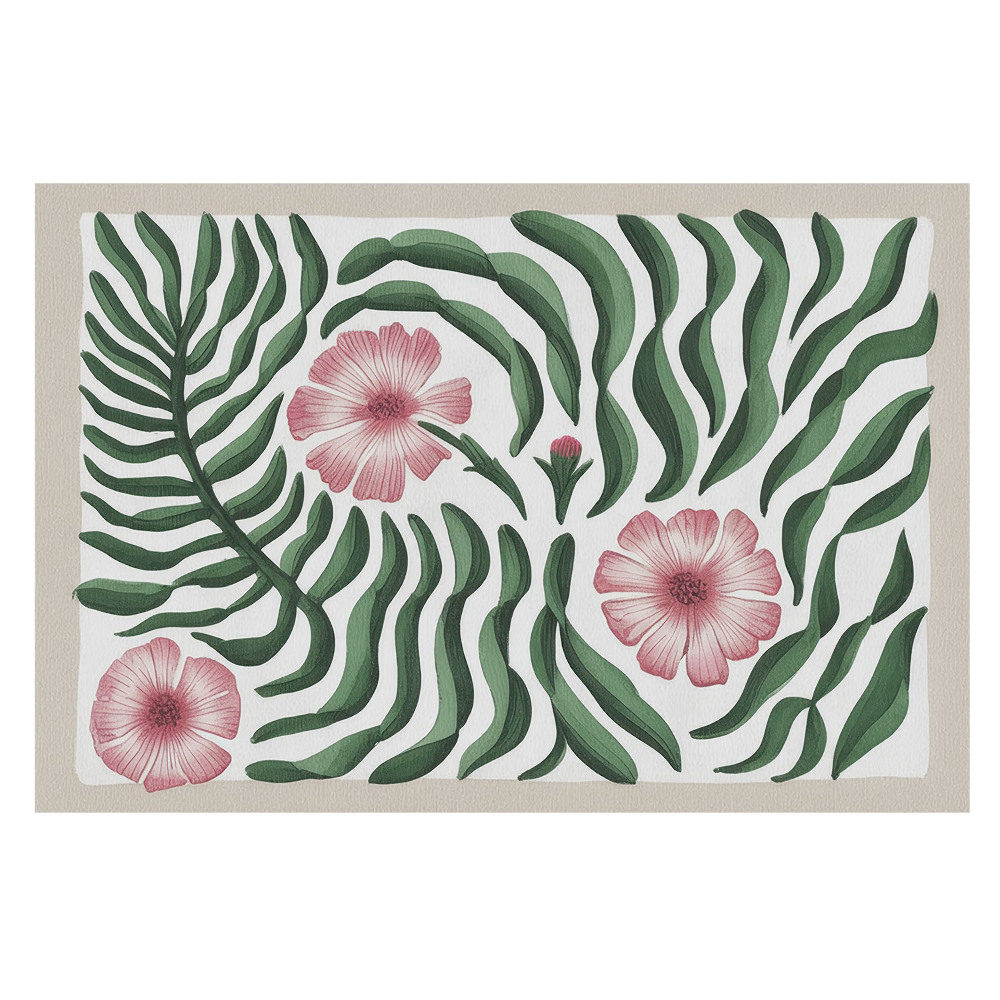 Simetrie vegetală cu elegant motiv natural