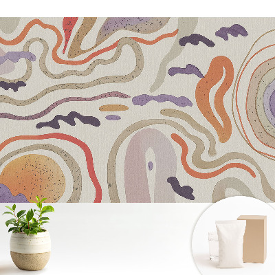 Linii și forme abstracte colorate