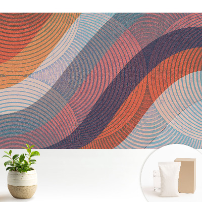 Linii ondulate colorate abstracte