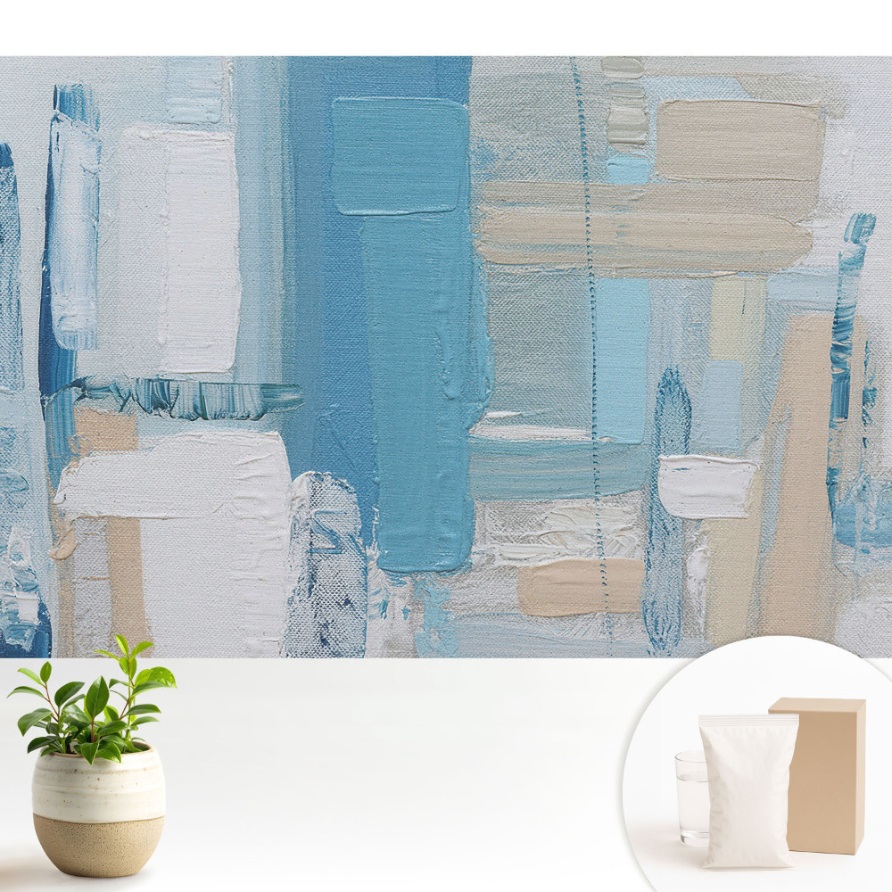 Model abstract albastru și bej