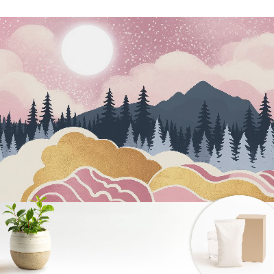 Apus de soare peste munți