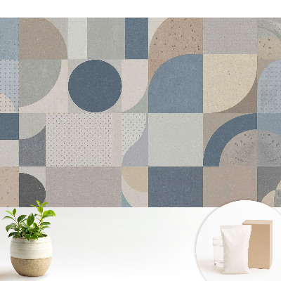 Modele geometrice în culori estompate