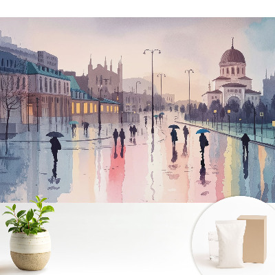 Strada orașului după ploaie