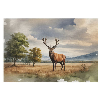 Cerbi în peisaj de toamnă