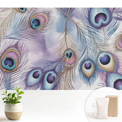 Pene de păun abstracte pastelate