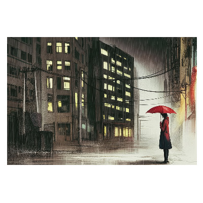 Misterul stării de spirit ploioase din oraș noaptea