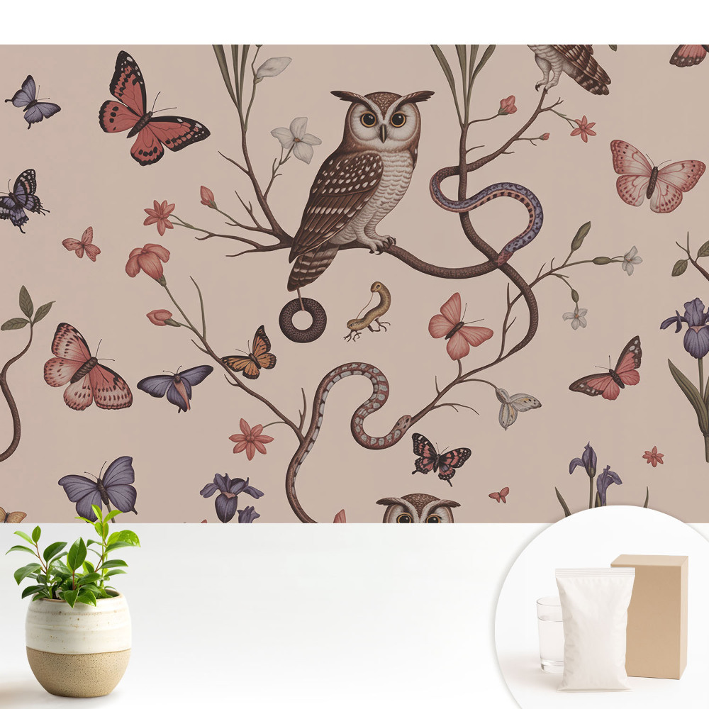 O idilă naturală de fluturi și flori