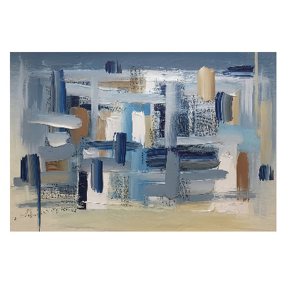 Compoziție abstractă colorată pictată cu pensula