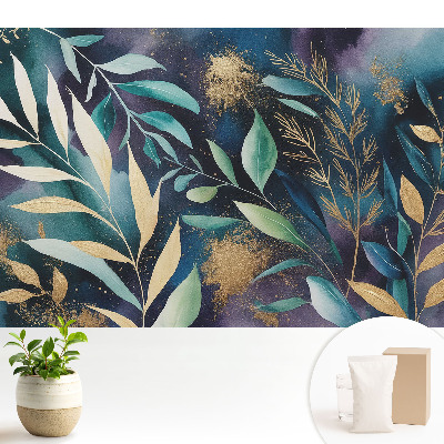 Frunze botanice pe un fundal întunecat