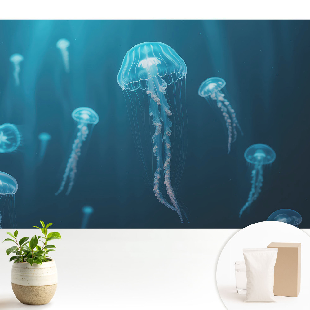 Meduzele albastre din adâncul oceanului