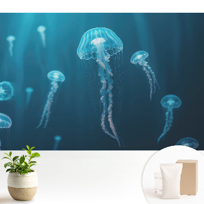 Meduzele albastre din adâncul oceanului