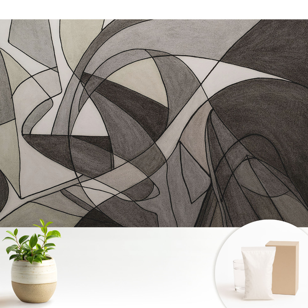 Haos abstract de forme și linii