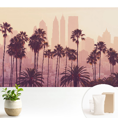 Palmieri atmosferici la apus