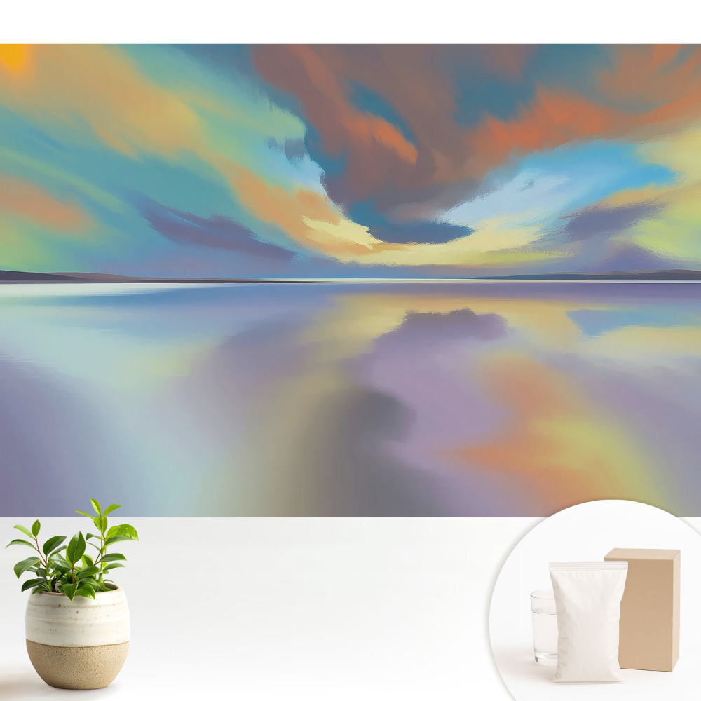 Culorile reflexiei apei creează un peisaj armonios