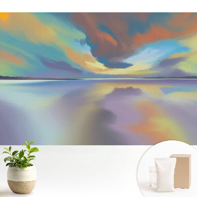 Culorile reflexiei apei creează un peisaj armonios