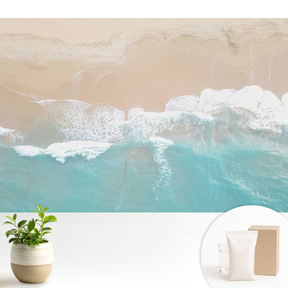 Relaxare minimalistă cu valuri de plajă