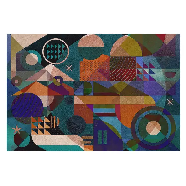 Abstracție geometrică colorată
