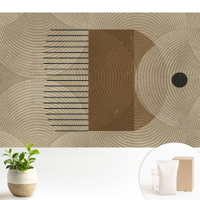 Cercuri și linii geometrice în nuanțe calde