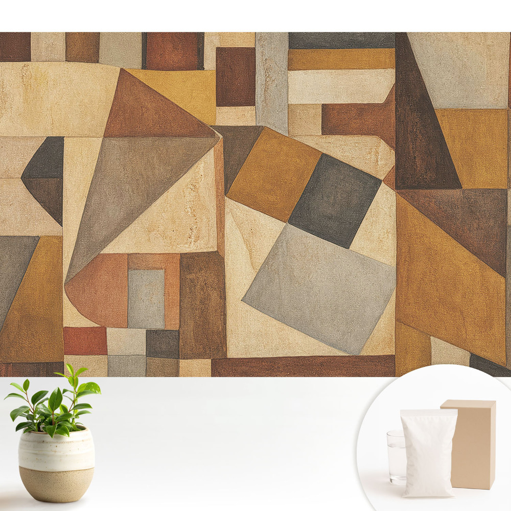 Forme geometrice și culori calde