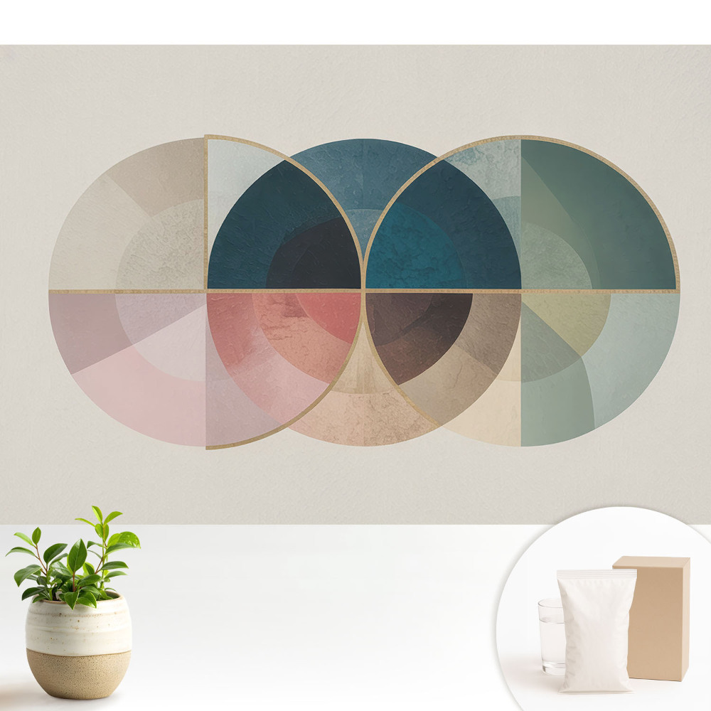 Roți colorate într-un stil modern