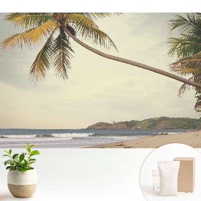 Tablou cu palmier și plajă exotică
