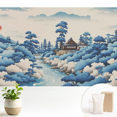 Peisaj montan cu o casă