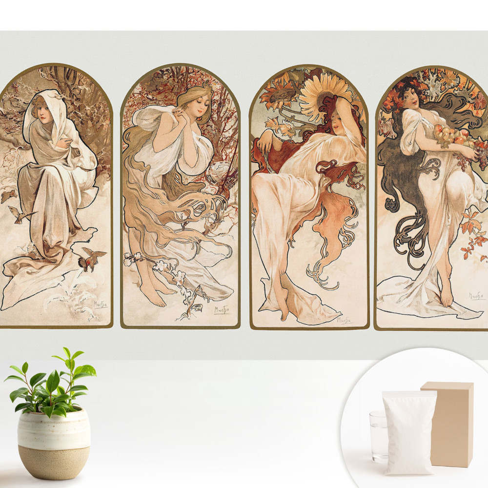 Patru femei în stil Art Nouveau