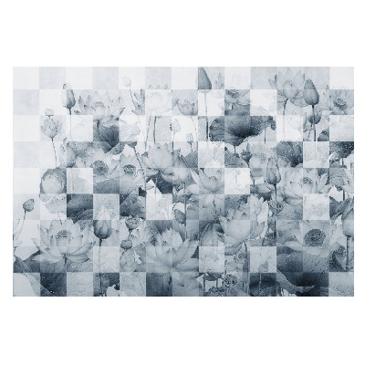 Flori de lotus moderne în stil geometric