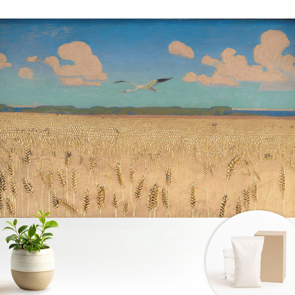 Un câmp de grâu sub cer