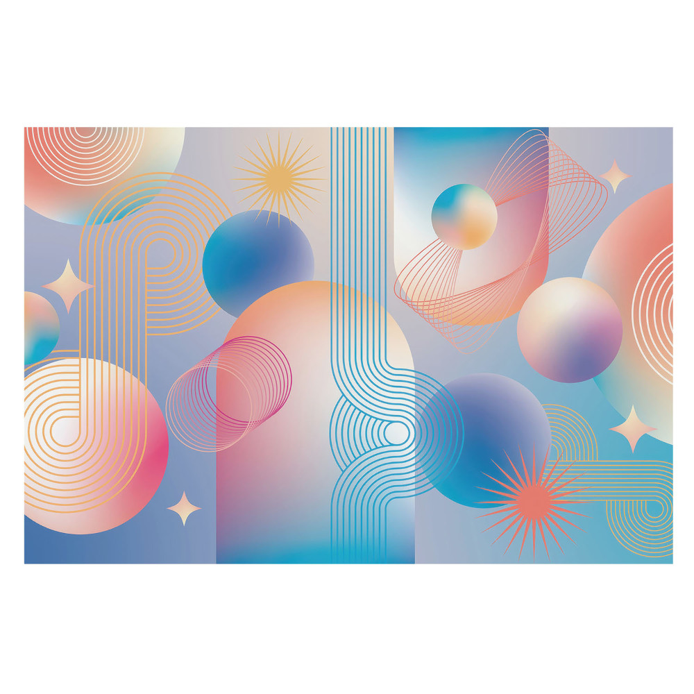 Modele geometrice abstracte pline de culoare