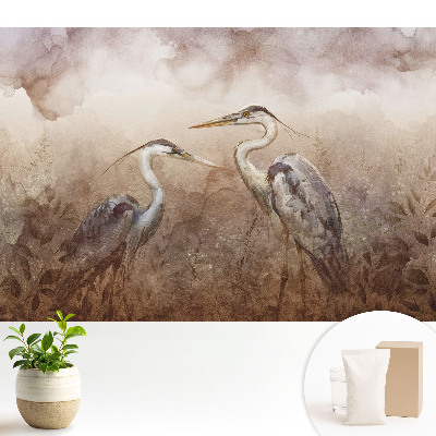 Două cocori în culori delicate